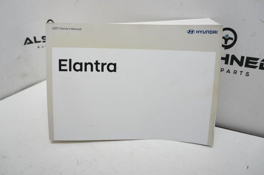 2017 Huyndai Elantra Owner's Manual - Alshned Auto Parts