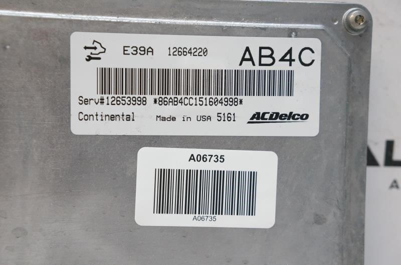 2015 Chevrolet Malibu 2.5 Engine Computer Control Module ECU ECM 12664220 OEM - Alshned Auto Parts