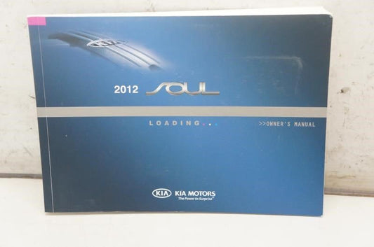 2012 Kia Soul Owner's Manual Book Case A2KO-EU10D OEM - Alshned Auto Parts