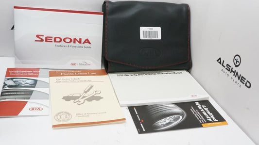 2016 Kia Sedona Features & Functions Guide and Warranty Manual with Case - Alshned Auto Parts