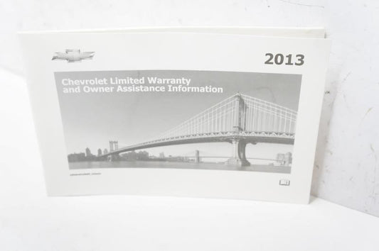 2013 Chevrolet Malibu Owner's Manual & Warranty and Owner Assistance Information - Alshned Auto Parts