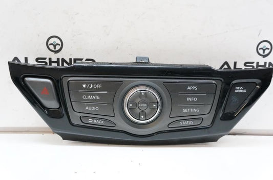 2014 Nissan Pathfinder Audio Climate Info Control Panel 9PJ0A-210260 OEM - Alshned Auto Parts