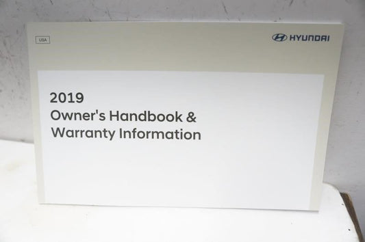 2019 Hyundai Sonata Owner's Manual Book Set with Case - Alshned Auto Parts