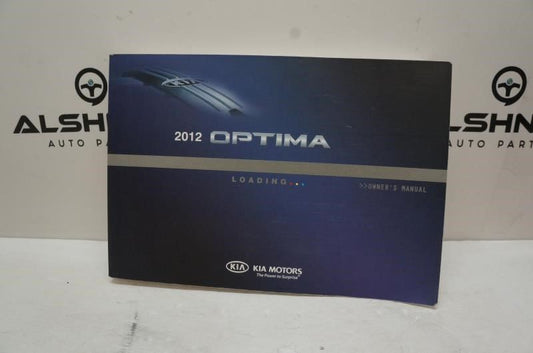 2012 Kia Optima Owner's Manual - Alshned Auto Parts