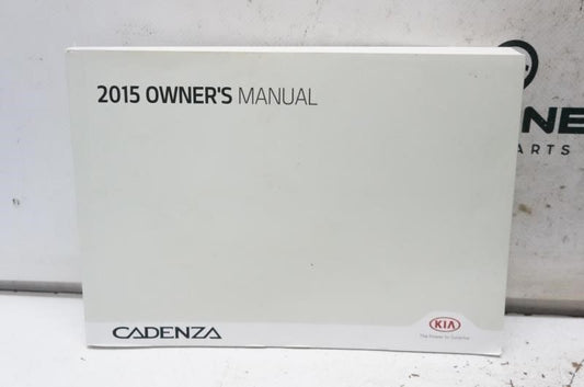 2015 Kia Cadenza Owner's Manual Book Case F3R0-EU47C OEM - Alshned Auto Parts
