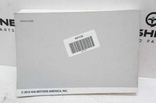 2016 Kia Sorento Owner's Manual - Alshned Auto Parts