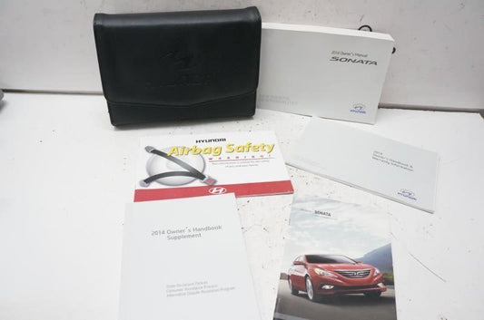 2014 Hyundai Sonata Owner's Manual Case Quick Reference Guide A3SO-EU42F OEM - Alshned Auto Parts
