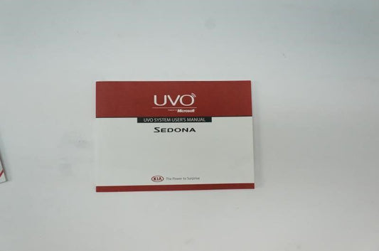 2015 Kia Sedona Owner's Manual Book Features s Functions Guide - Alshned Auto Parts