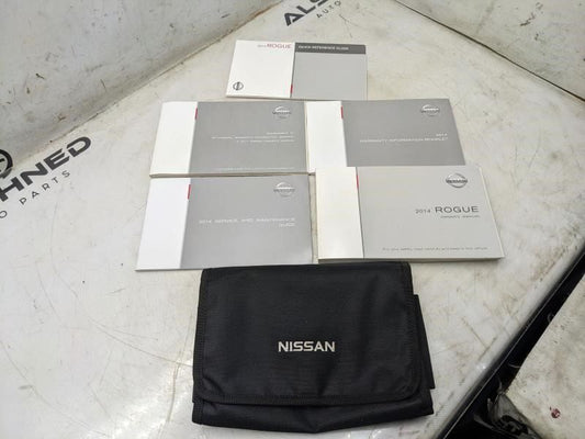 2014 Nissan Rogue Owners Manual Set with Case OM14E-0T32U1 OEM - Alshned Auto Parts