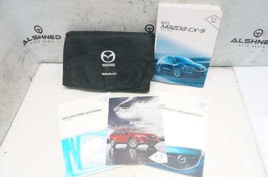 2015 Mazda CX-9 Owners Manual set with Case 8DU1-EA-14H OEM - Alshned Auto Parts