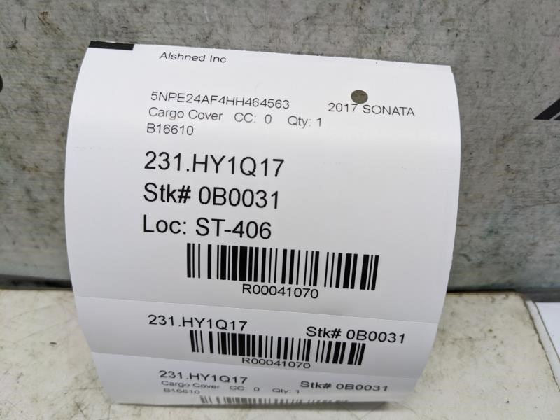 2015-2017 Hyundai Sonata Rear Trunk Lid Trim Cover Panel Carpet 81752-C2000 OEM - Alshned Auto Parts