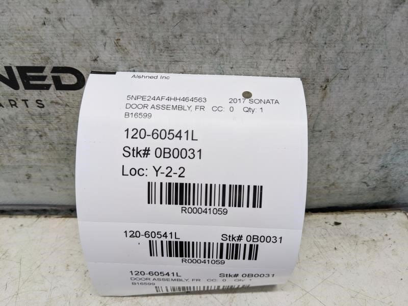 2015-19 Hyundai Sonata Front Left Driver Door Shell Panel 76003-C2000 OEM *ReaD* - Alshned Auto Parts