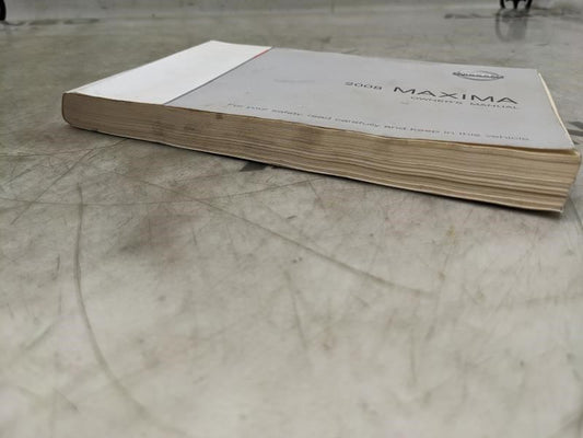2008 Nissan Maxima Owners Manual only OM8E-0A34U0 OEM * ReaD* - Alshned Auto Parts