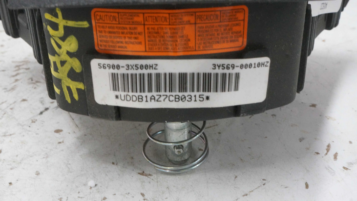2011-2016 Hyundai Elantra Left Driver Steering Wheel Airbag Black 56900-3X500 OEM - Alshned Auto Parts