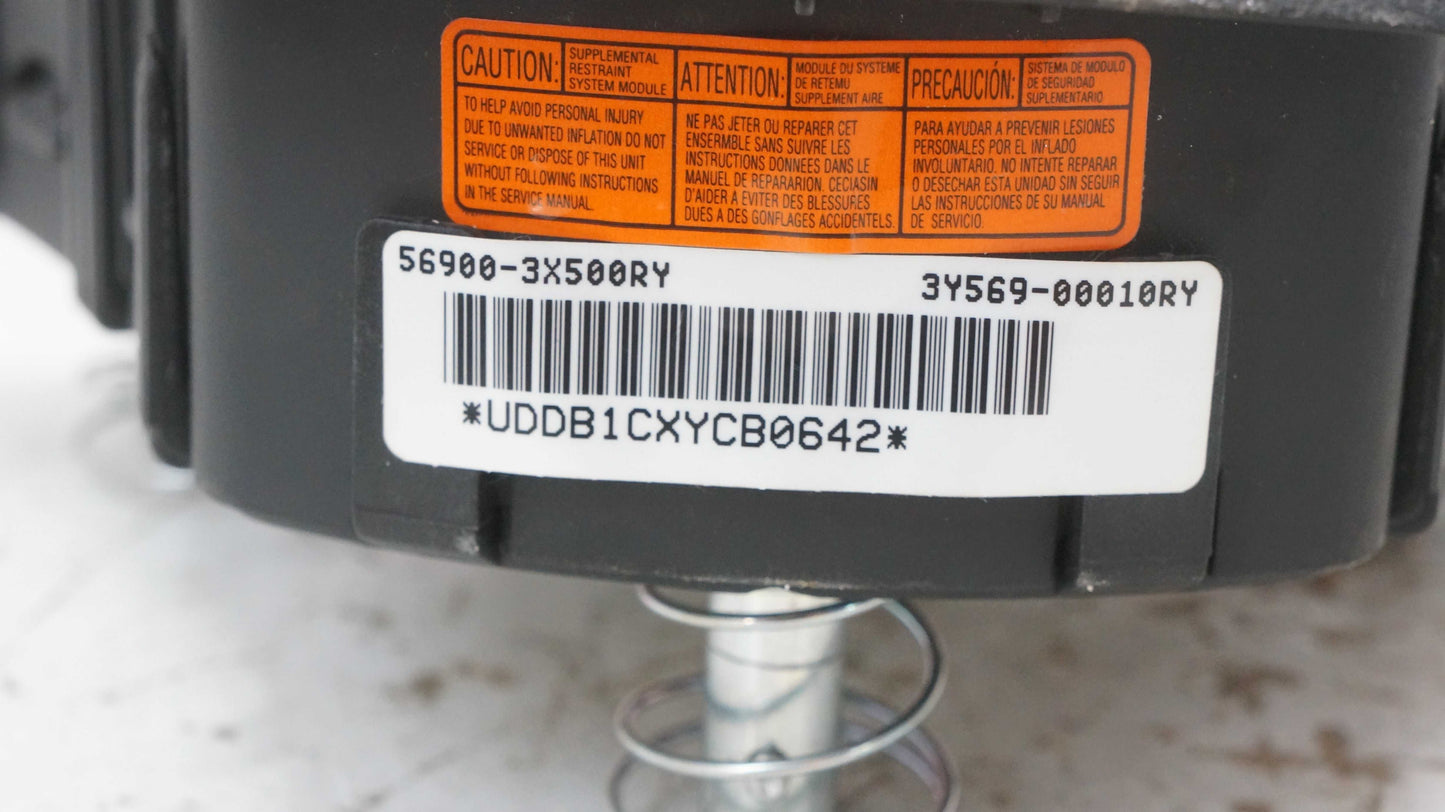 2011-2016 Hyundai Elantra Left Driver Steering Wheel Airbag Black 56900-3X500 OEM - Alshned Auto Parts