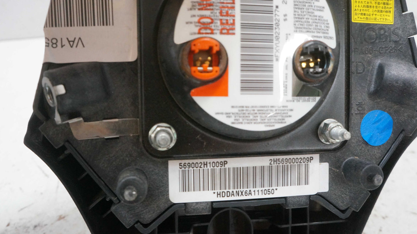 2007-2010 Hyundai Elantra Left Driver Steering Wheel Airbag Black 569002H1009P OEM - Alshned Auto Parts