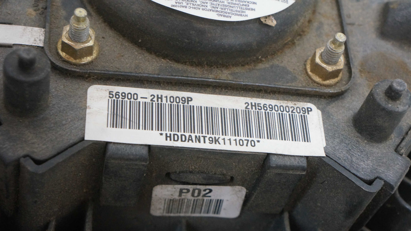 2007-2010 Hyundai Elantra Left Driver Steering Wheel Airbag Black 569002H1009P OEM - Alshned Auto Parts
