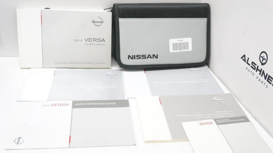 2010 Nissan Versa Owner's Manual Book Set with Case & DVD - Alshned Auto Parts