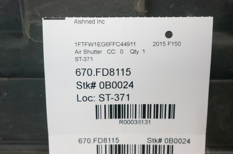 2015-2017 Ford F150 Upper Radiator Control Air Shutter Assy FL3Z-8475-A OEM - Alshned Auto Parts