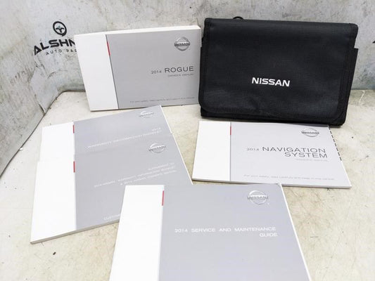 2014 Nissan Rogue Owners Manual Set with Case OM14E-0T32U0 OEM - Alshned Auto Parts