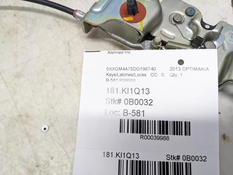 2011-2015 Kia Optima Rear Right Seat Lock Latch w/ Cable 89740-2T000 OEM - Alshned Auto Parts