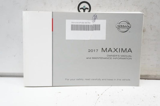 2017 Nissan Maxima Owner's Manual Book Warranty Case OM17EA 0A36U2 OEM - Alshned Auto Parts