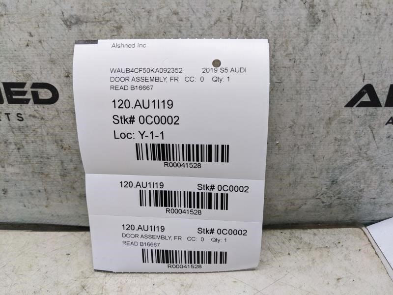 2018-2023 Audi S5 Hatchback Front Left Door Shell Panel 8W8-831-051-G OEM *ReaD* - Alshned Auto Parts