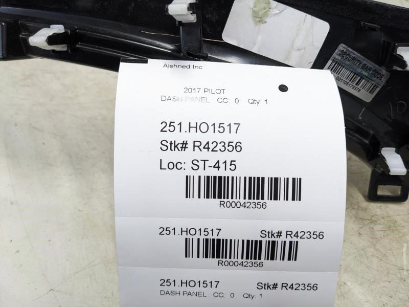 2016-2021 Honda Pilot Front Right Dash Upper Garnish Trim 77220-TG7-A0 OEM - Alshned Auto Parts