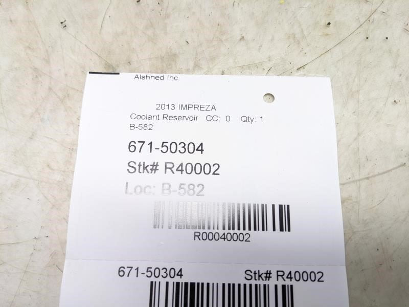 2008-2016 Subaru Impreza Radiator Coolant Reservoir Bottle 45153AG001 OEM - Alshned Auto Parts