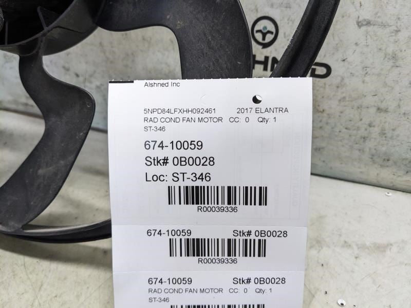 2017-2020 Hyundai Elantra Engine Cooling Fan Motor Blade 25386-F2000 OEM - Alshned Auto Parts