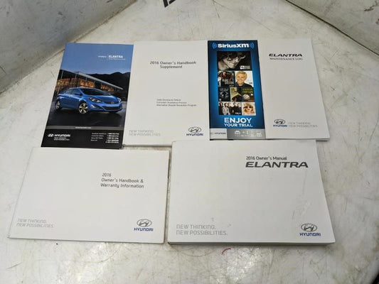 2016 Hyundai Elantra Owners Manual Set G3Y0-EU57C OEM - Alshned Auto Parts