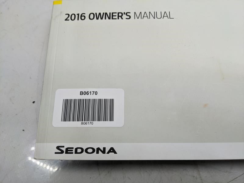 2016 Kia Sedona Owners Manual Set GA9O-EU62H OEM - Alshned Auto Parts