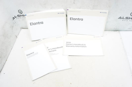2020 Hyundai Elantra Owners Manual set with Case KF2O-EU9OD OEM - Alshned Auto Parts