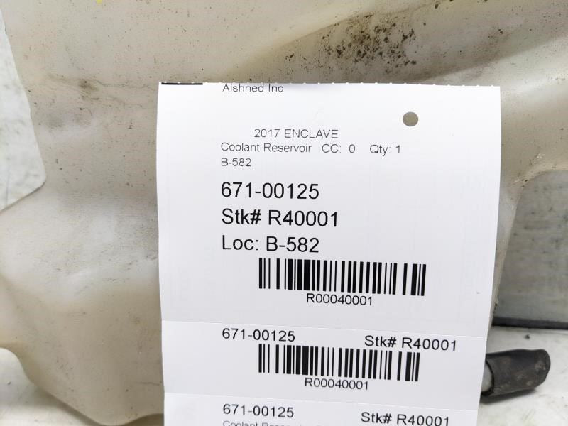 2008-2017 Buick Enclave 3.6L Radiator Coolant Reservoir Bottle 23159167 OEM - Alshned Auto Parts