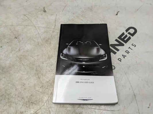 2016 Chrysler 200 User Guide Only 16UF-926-AA OEM - Alshned Auto Parts