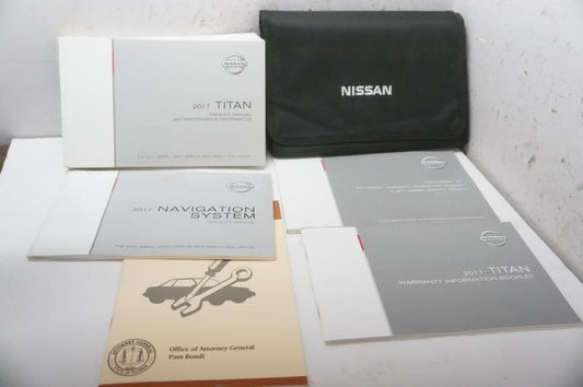 2017 Nissan Titan Owner's Manual Book Set with Case - Alshned Auto Parts
