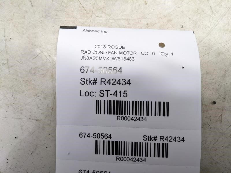 10-15 Nissan Rogue Dual Radiator Cooling Fan Motor Assembly 21481-JG70A *ReaD* - Alshned Auto Parts