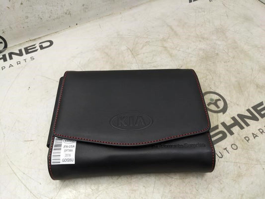 2016 Kia Optima Owners Manual Set with Case GDG5-EU5DB OEM - Alshned Auto Parts