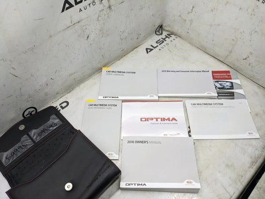 2016 Kia Optima Owners Manual Set with Case GDG5-EU66F OEM - Alshned Auto Parts