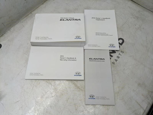 2016 Hyundai Elantra Owners Manual Set G3Y0-EU50D OEM - Alshned Auto Parts