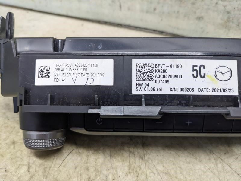 2022-2023 Mazda CX-30 AC Heater Temperature Climate Control BFVT-61190 OEM - Alshned Auto Parts