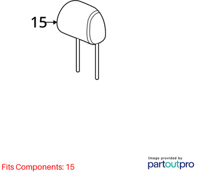 2015 Volkswagen Jetta Front Right Left Headrest Cloth 5C6-881-901-G-EGW OEM - Alshned Auto Parts