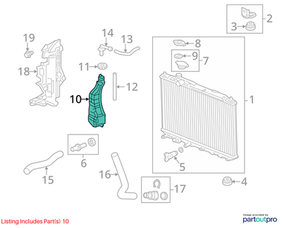 2012-2015 Honda Civic Radiator Coolant Reservoir Bottle 19101-R1A-A00 OEM - Alshned Auto Parts