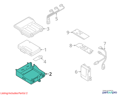 2013-2016 Audi A4 Bluetooth Interface Control Module Housing Box 8T0-035-613 OEM - Alshned Auto Parts