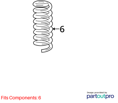 2010-2016 Mercedes-Benz E 350 Luxury 4Matic Rear Right and Left Side Coil Spring3