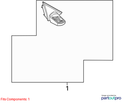 2008-2012 Honda Accord Left Driver Side Mirror 76258-TA5-A1 OEM3