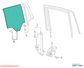 2018-2024 Volkswagen Atlas S Rear Right Side Door Window Glass 3CN-845-026 - Alshned Auto Parts