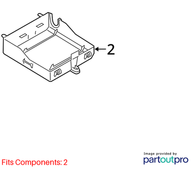 2013-2016 Audi A4 Bluetooth Interface Control Module Housing Box 8T0-035-613 OEM - Alshned Auto Parts