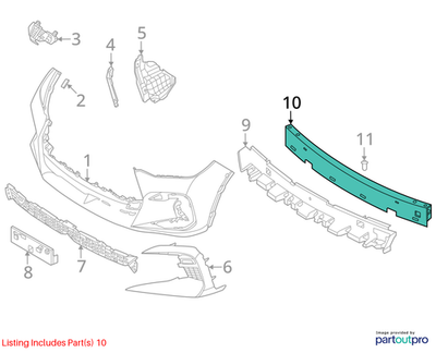 19-25 Infiniti QX50 LUXE Front Bumper Reinforcement Impact Bar 62030-5NA0A *ReaD - Alshned Auto Parts