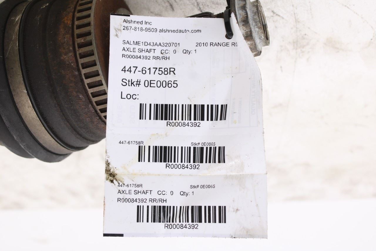 2003-12 Land Rover Range Rover HSE 4x4 Rear Right Side CV Axle Drive Half Shaft - Alshned Auto Parts